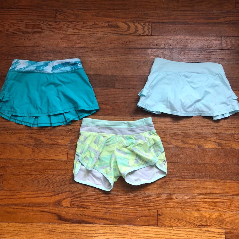 Ivivva Bundle (2 tennis skirts, 1 pair of shorts)